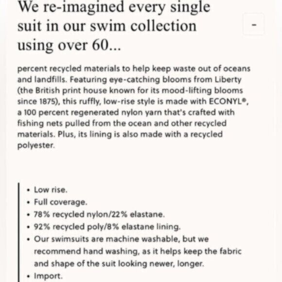 NWT J.Crew Pink Floral String Hipster Full Coverage Ruffle Bottom Size 3X - Picture 4 of 11